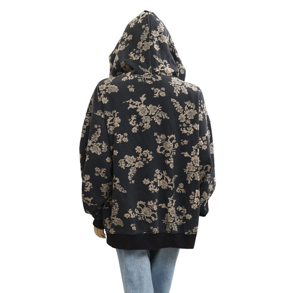 Free People We The Free It's A Vibe Print Hoodie Top Oversized Slouchy XS 288045 - Picture 9 of 9
